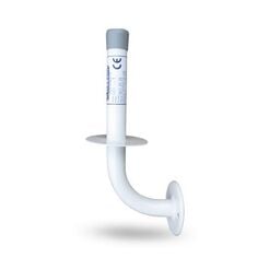 Sanitario toilet roll holder for accessible washrooms, white steel